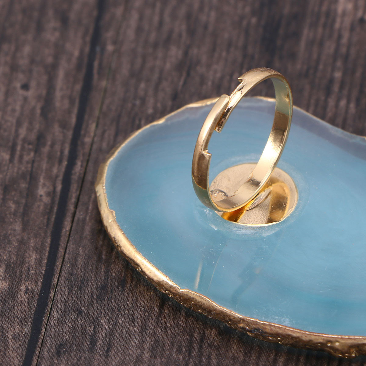 Resin Art Ring - Mini Adjustable Finger Ring Manicure Nail
