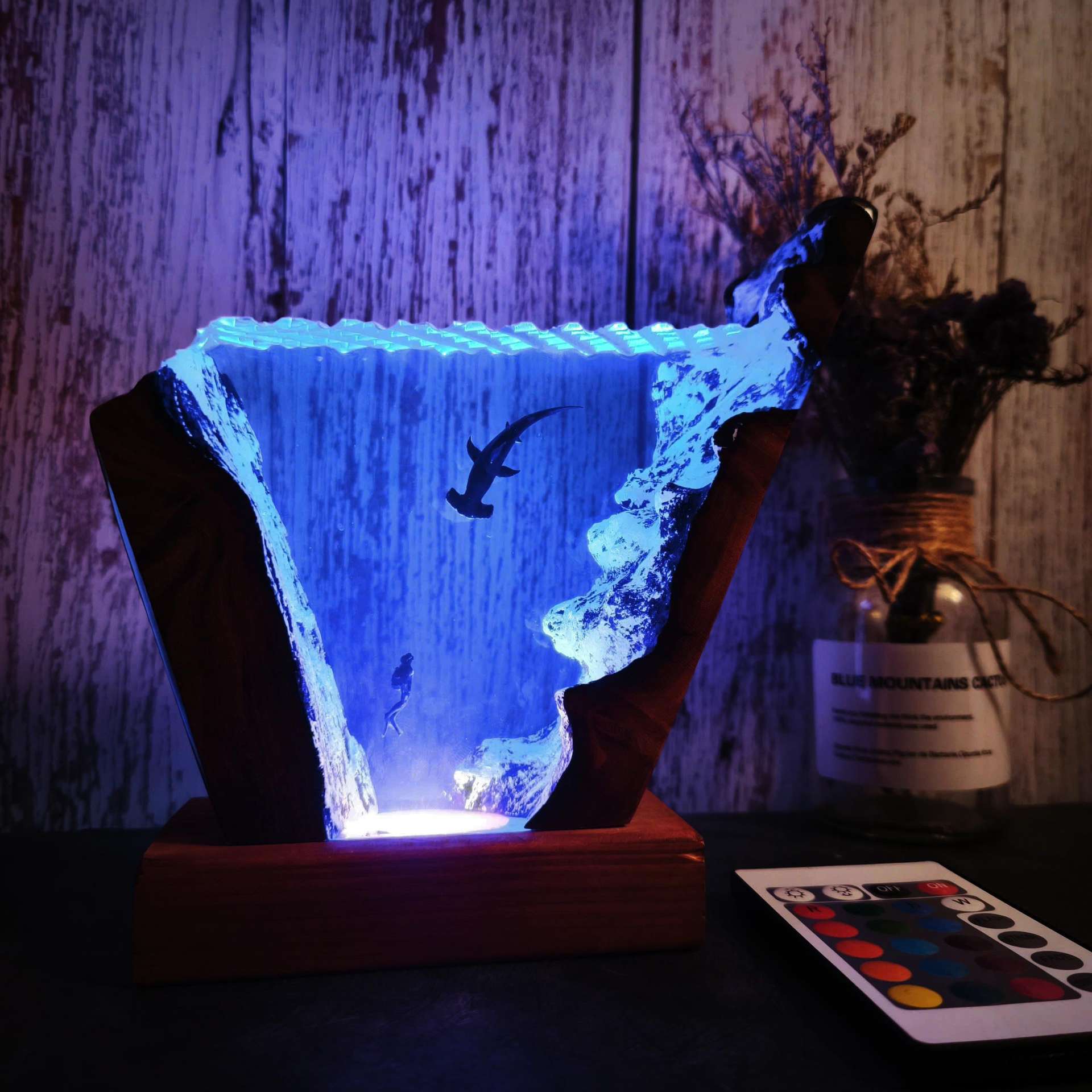Resin Art Gift For Birthday - 6 * 4-inch Ocean Series Diver