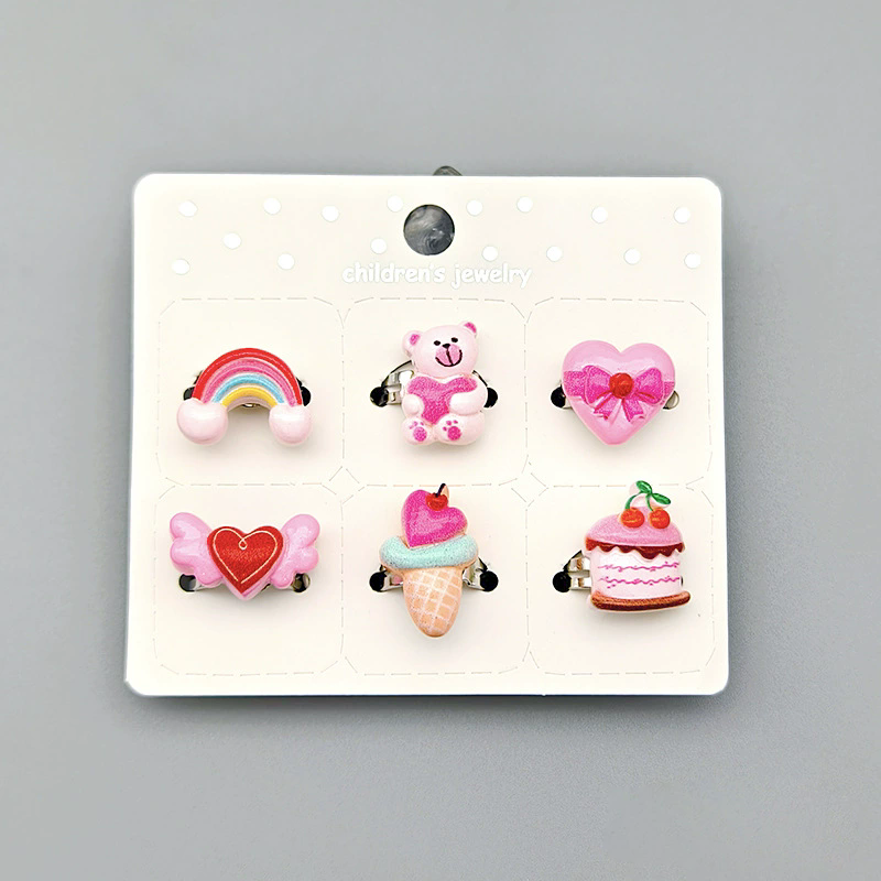 Resin Art Ring - 12PCS/SET Flower Gift Box Pink Colors