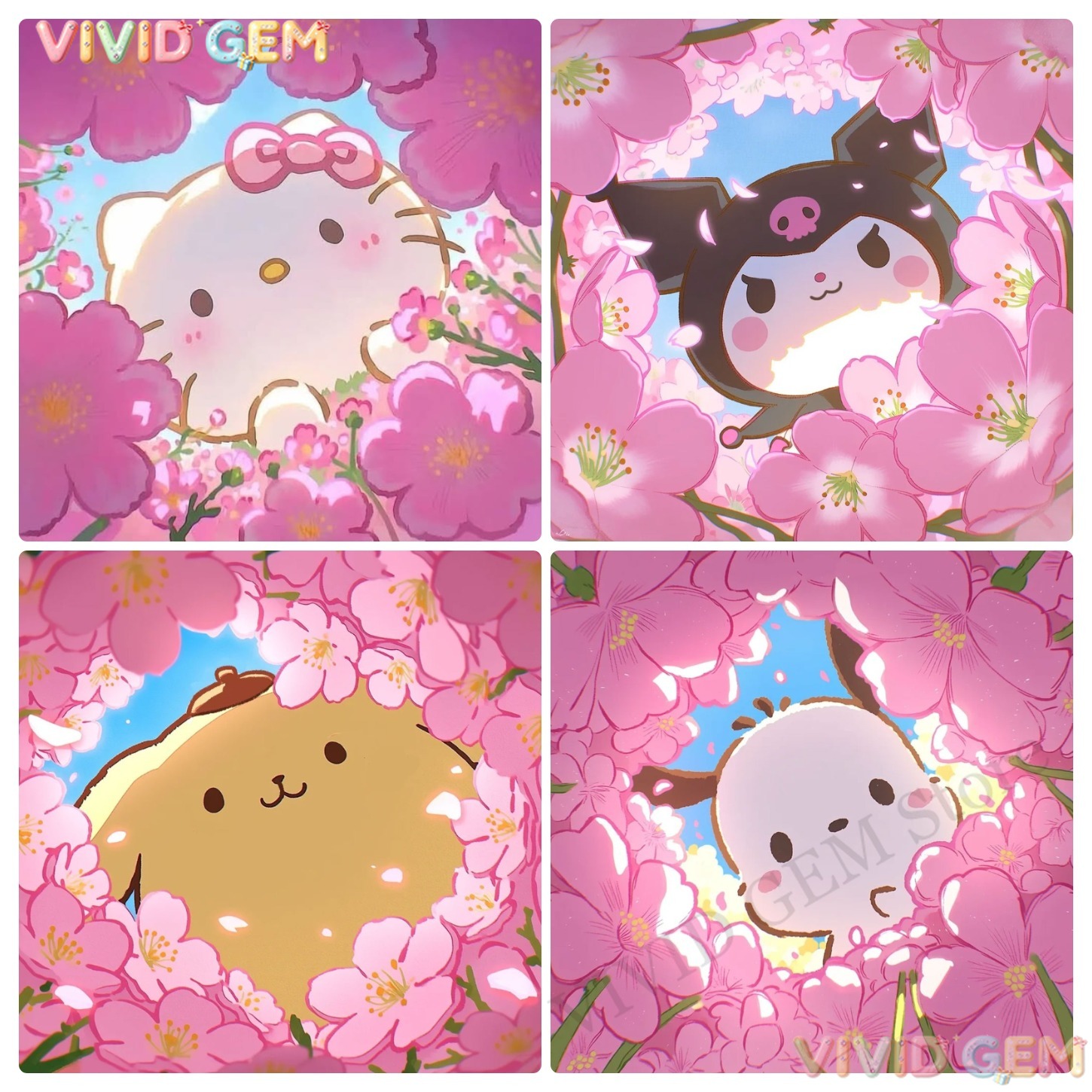 Resin Art On Wall - VIVID GEM Sanrio Full Drill Diamond