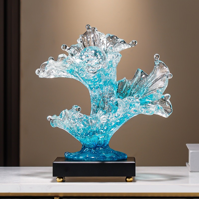 Resin Art Gift For Birthday - Statuette Blossoming and Wealthy Art Decorations,Home