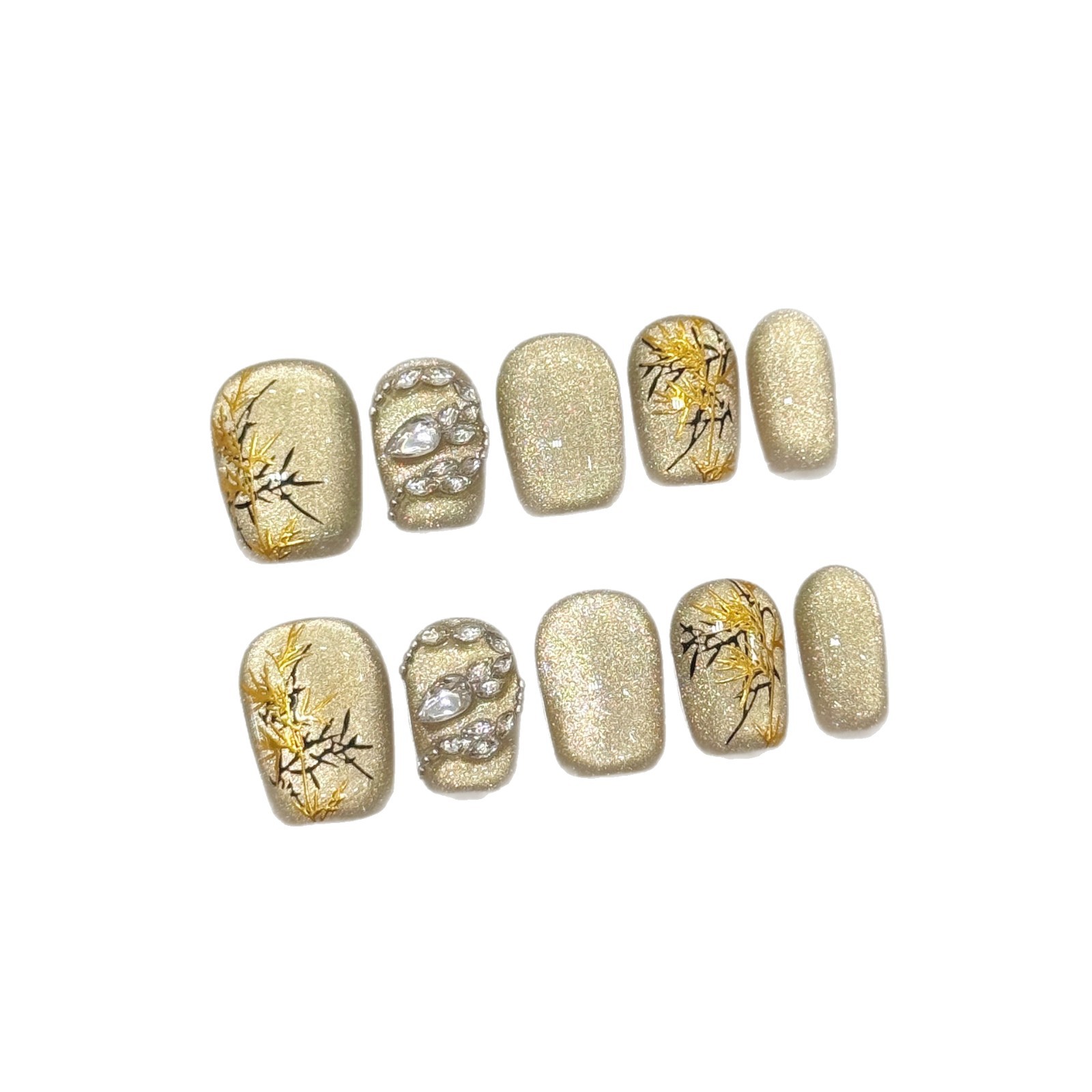 10pcs New Chinese Style Handma - огляд і ціна Resin Art Glitter