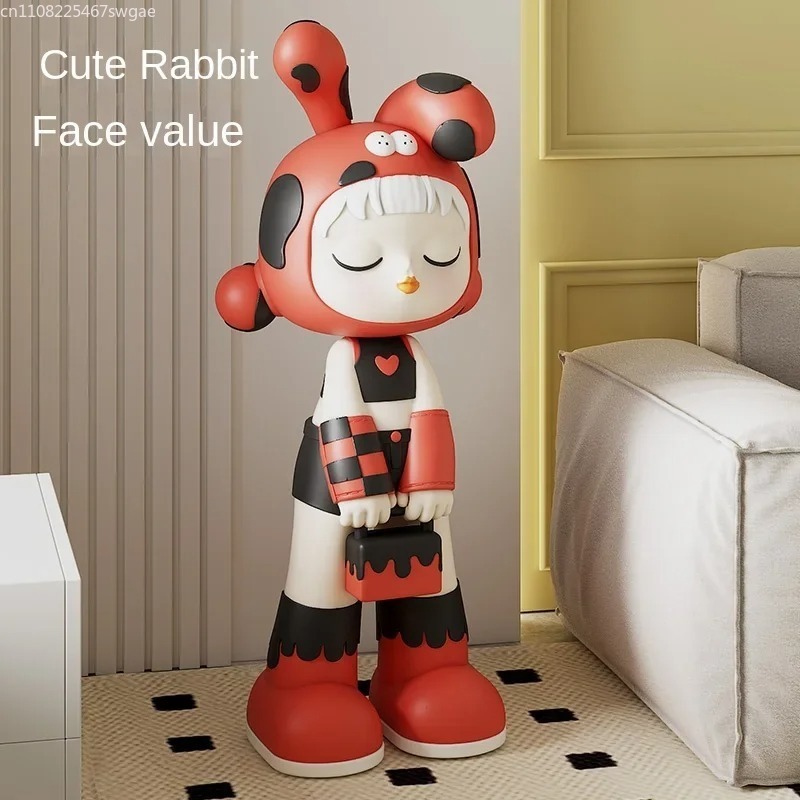 Art Cartoon Girl Statue Indoor - огляд і ціна Resin Art And Decor