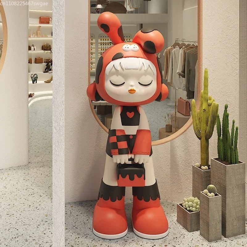 Art Cartoon Girl Statue Indoor - огляд і ціна Resin Art And Decor