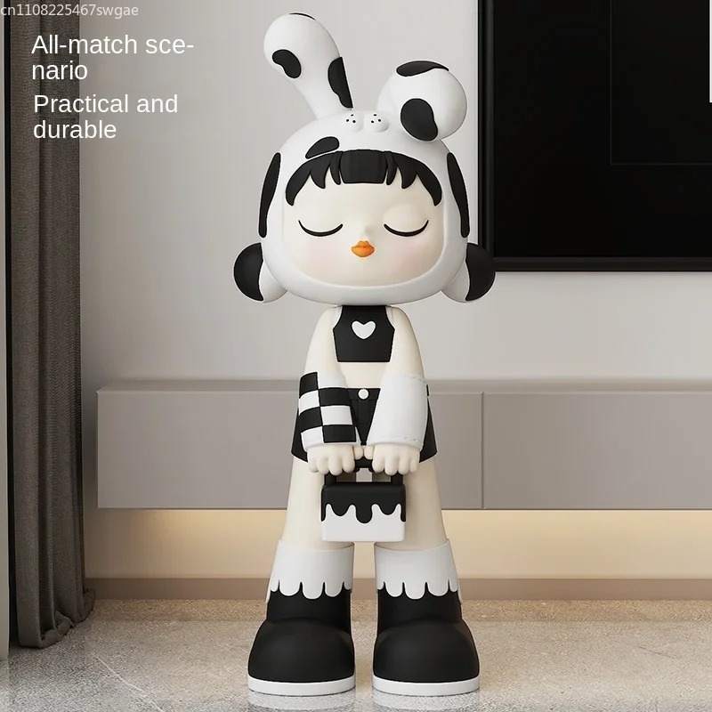 Art Cartoon Girl Statue Indoor - огляд і ціна Resin Art And Decor