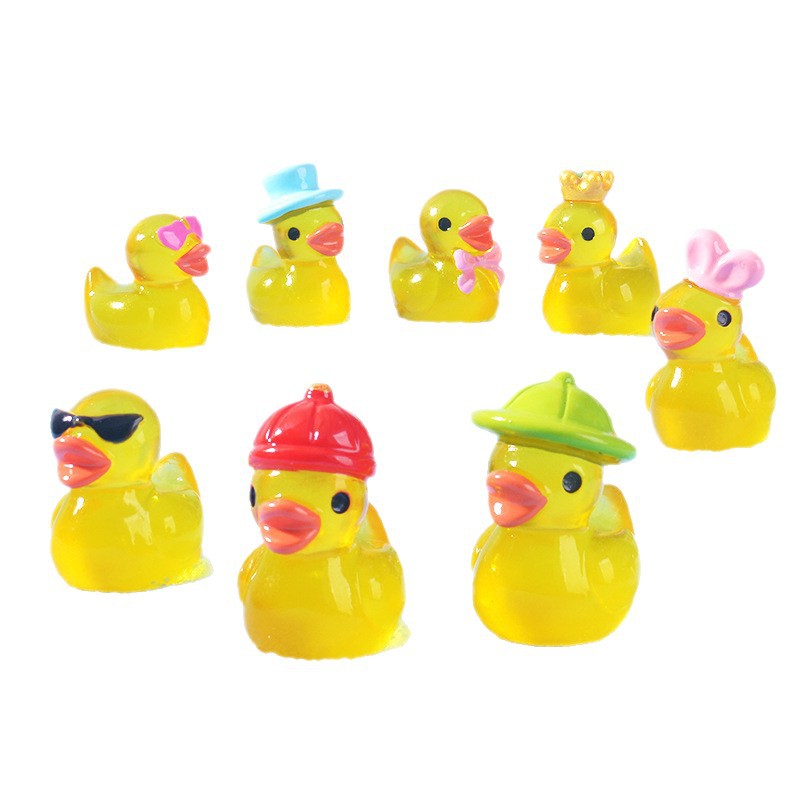 Mini Yellow Luminous Duck Orna - огляд і ціна Resin Art Anime
