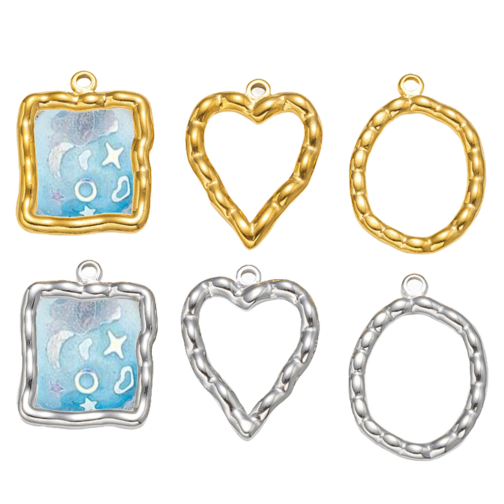 5pcs Stainless Steel Heart Rou - огляд і ціна Resin Art Products