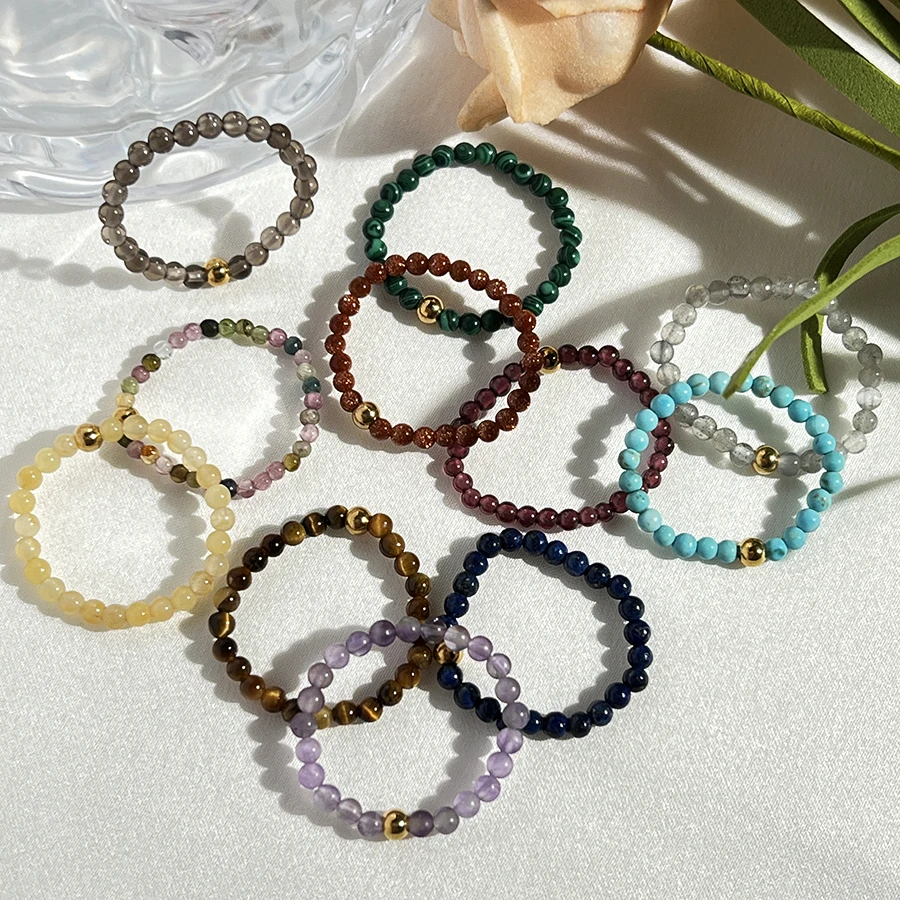 2mm Round Natural Stone Weddin - огляд і ціна Resin Art Ring