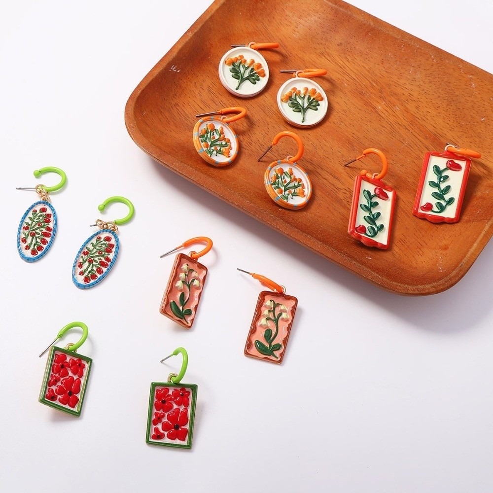 Resin Bohemian Pendant Earring - огляд і ціна Resin Art Ring