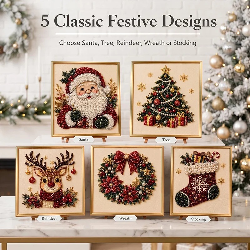 Christmas Pearl Diamond Painti - огляд і ціна Resin Art On Wall
