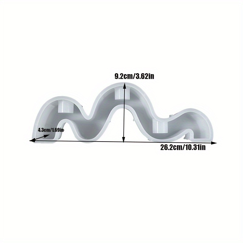 Curved Candlestick Silicone Mo - огляд і ціна Resin Art Products