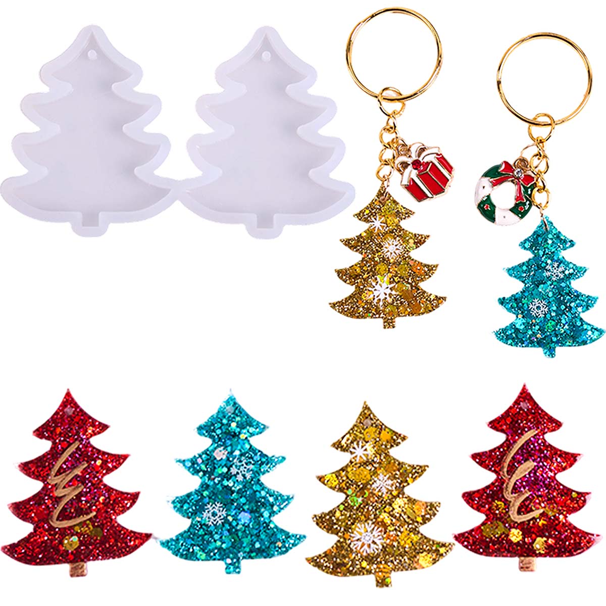 3D Christmas Tree Pendant Sili - огляд і ціна Resin Art Products