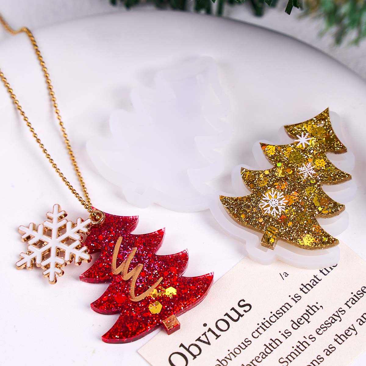 3D Christmas Tree Pendant Sili - огляд і ціна Resin Art Products