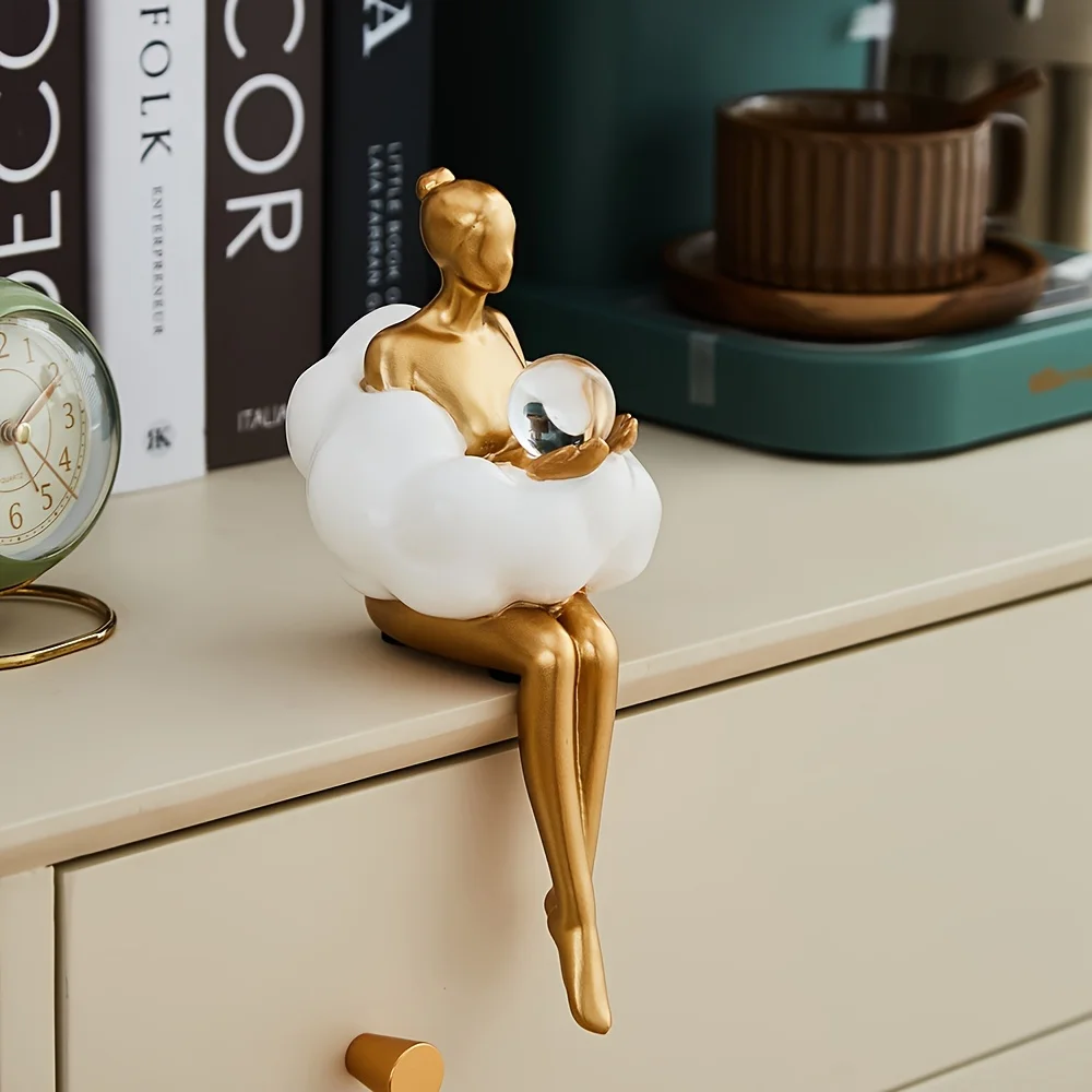 Cloud Girl Sculpture Abstract  - огляд і ціна Resin Art Aesthetic