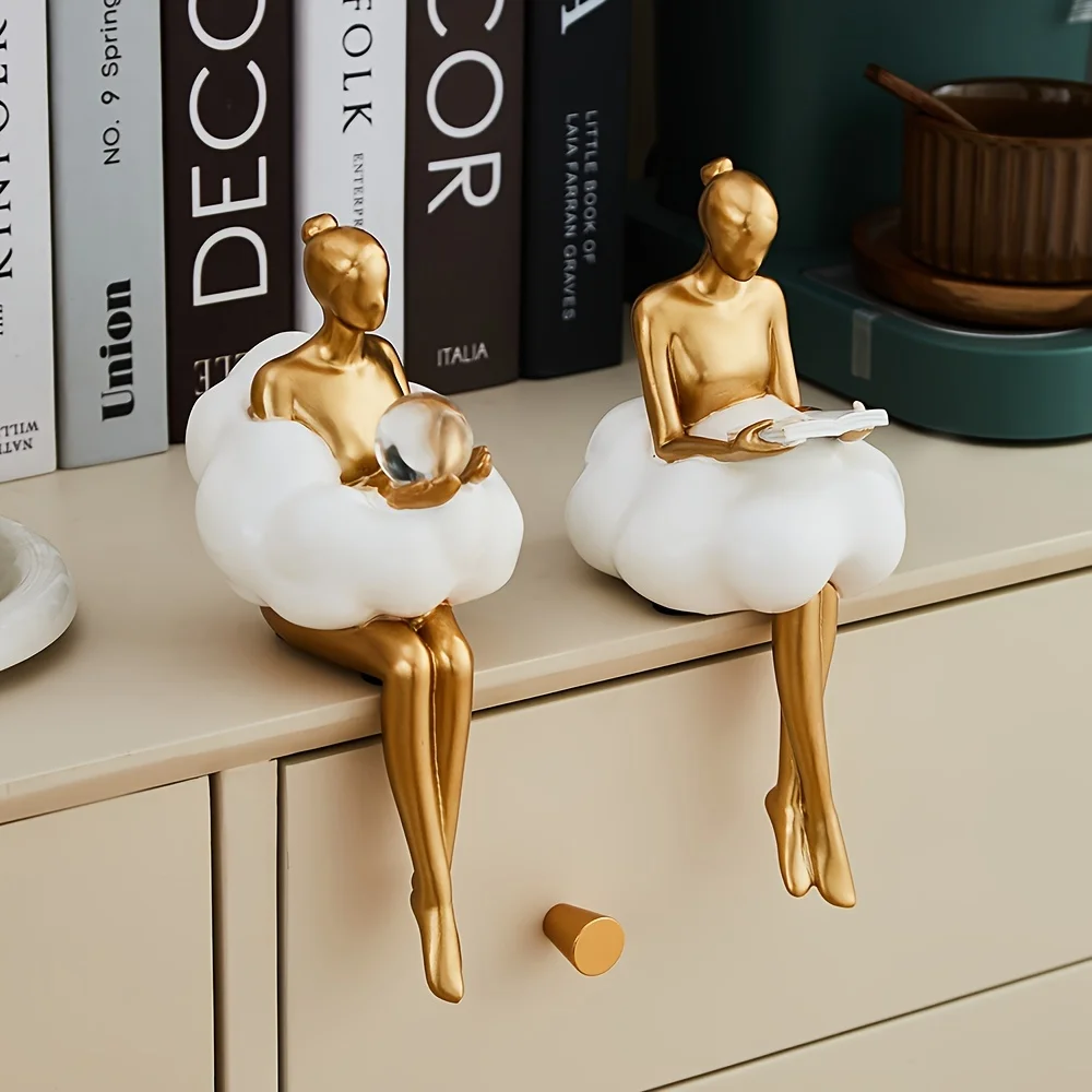 Cloud Girl Sculpture Abstract  - огляд і ціна Resin Art Aesthetic