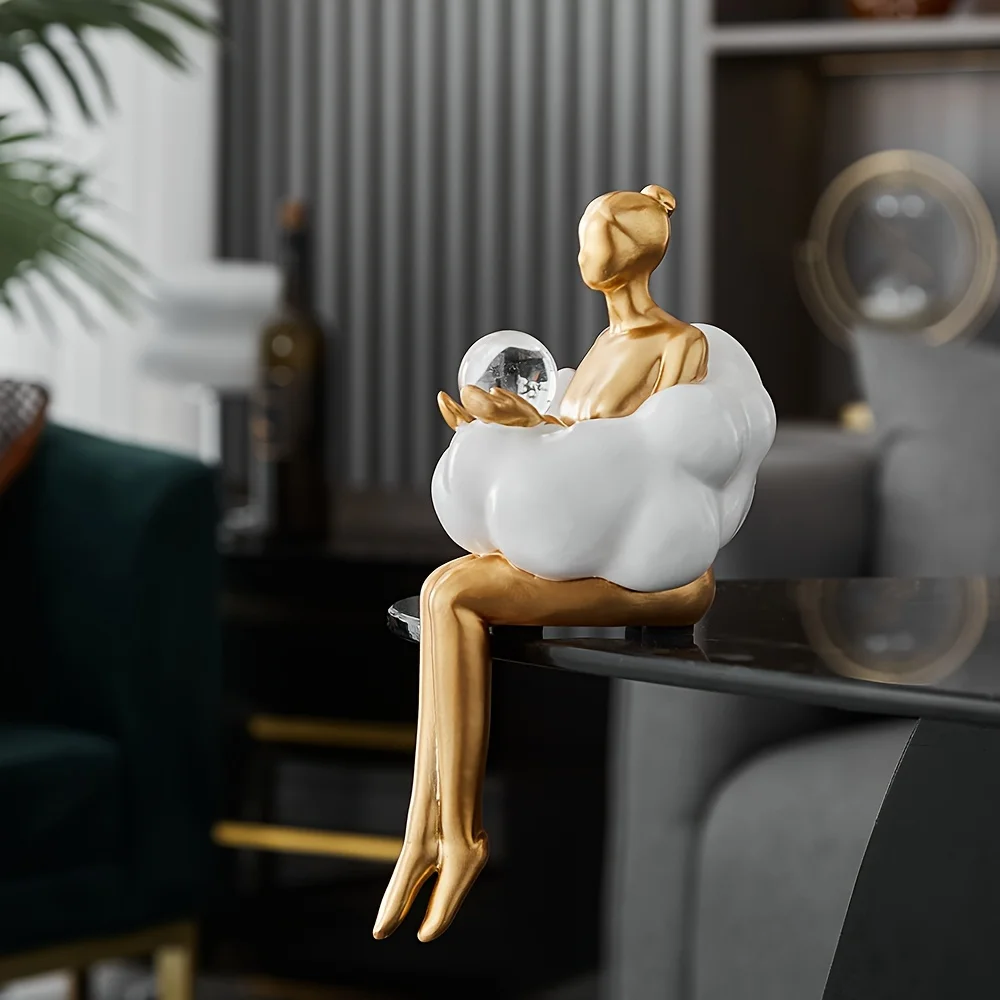 Cloud Girl Sculpture Abstract  - огляд і ціна Resin Art Aesthetic