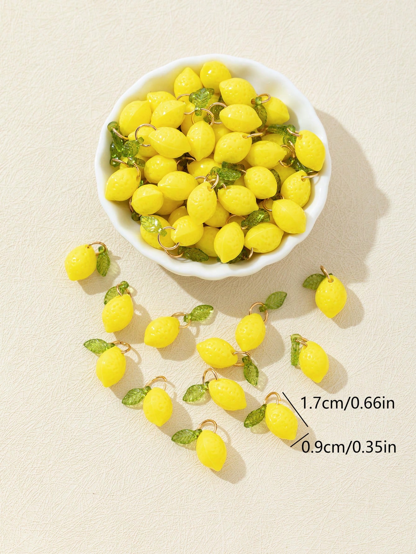 10Pcs 3D Lemon Resin Charms Pe - огляд і ціна Resin Art Products