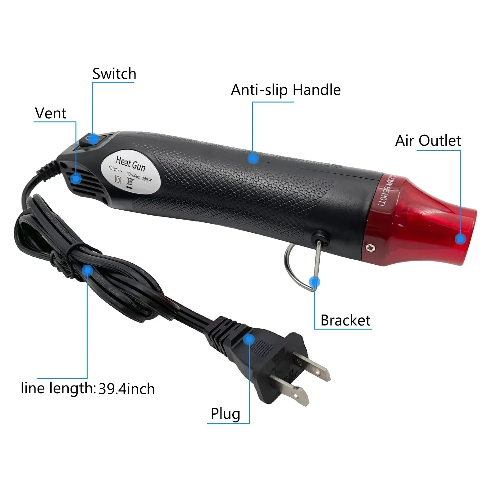 Mini Hot Air Heat Gun for DIY  - огляд і ціна Resin Art Heat Gun