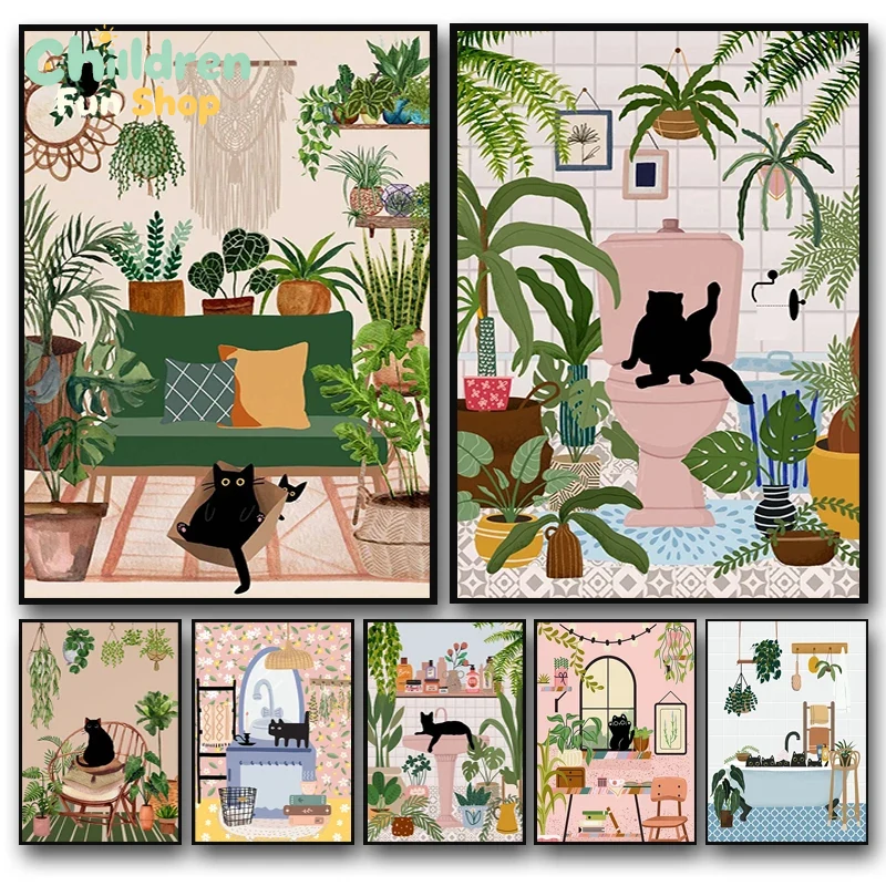 Modern Green Plants Wall Art D - огляд і ціна Resin Art Aesthetic