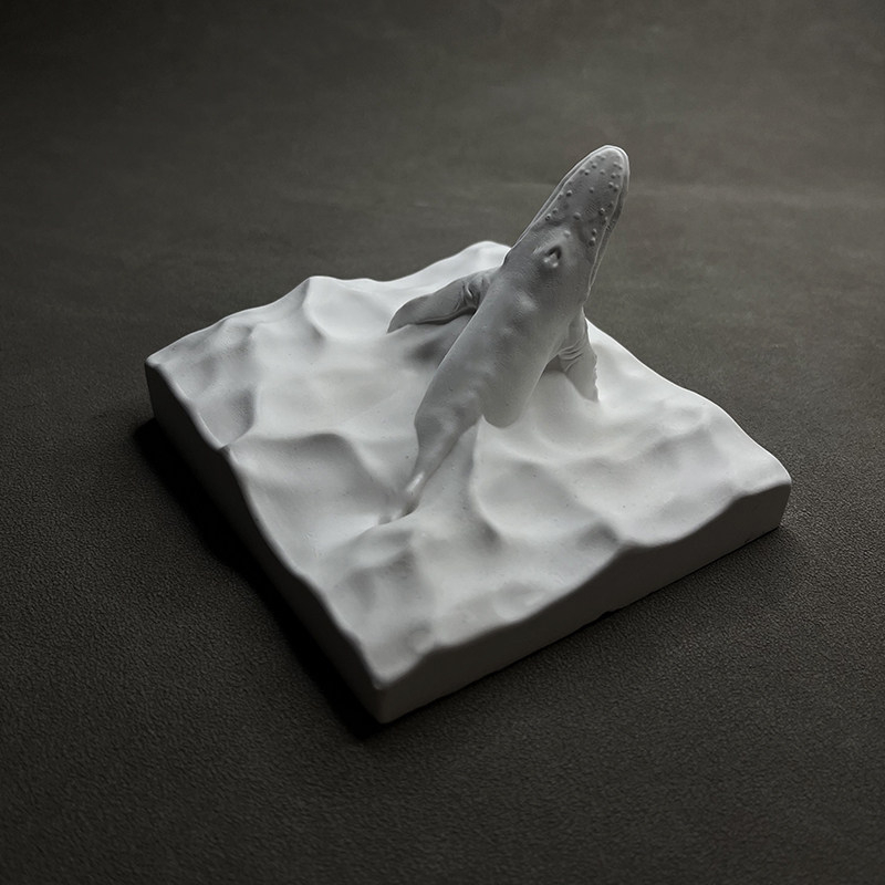 Humpback Whale Statue Plaster  - огляд і ціна Resin Art Ocean