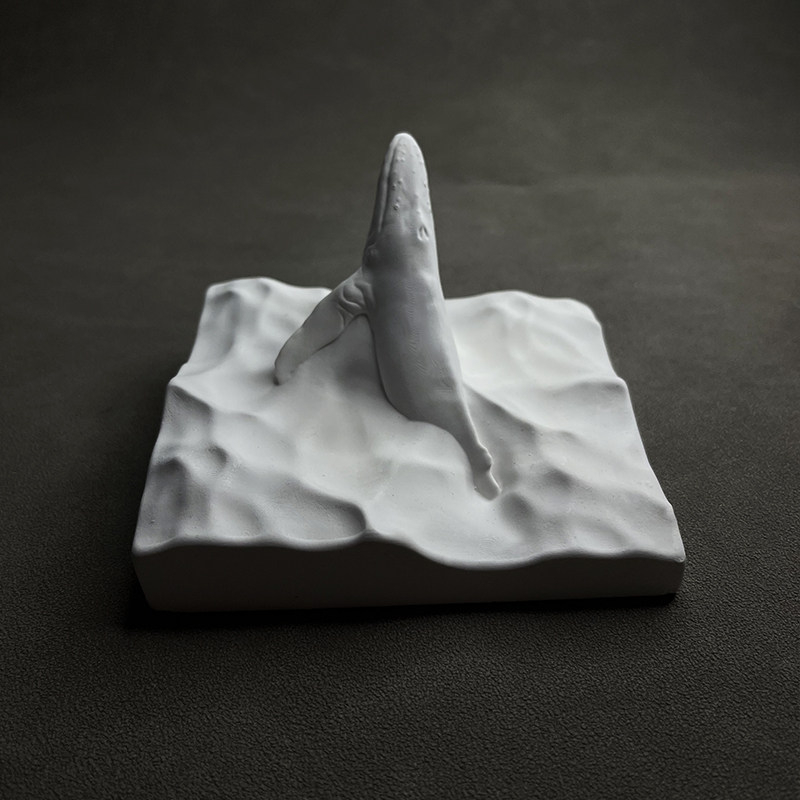 Humpback Whale Statue Plaster  - огляд і ціна Resin Art Ocean