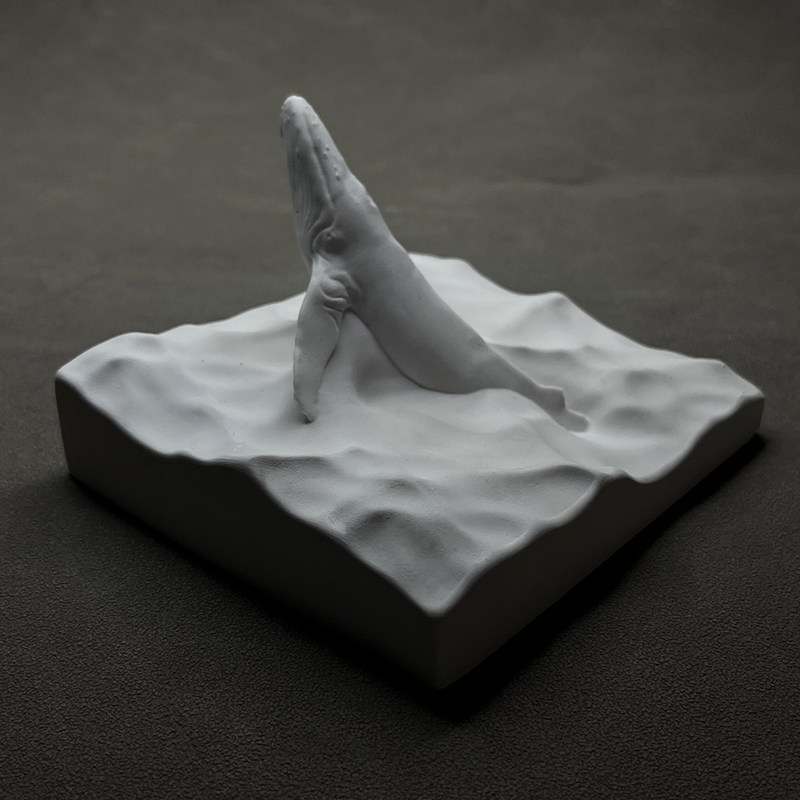 Humpback Whale Statue Plaster  - огляд і ціна Resin Art Ocean