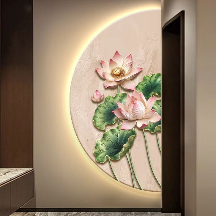 Half-round lotus flower glowin - огляд і ціна Resin Art On Wood