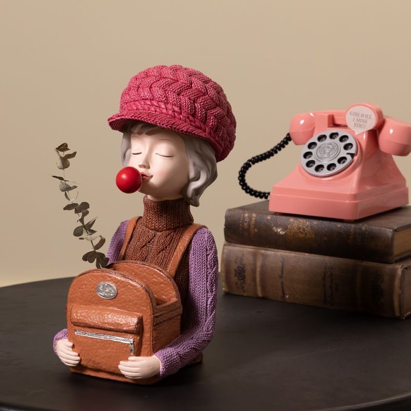 Modern Girl Vase Bag Vase Room - огляд і ціна Resin Art Gift For Birthday