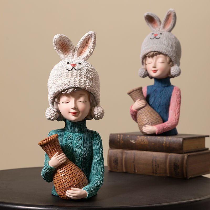 Modern Girl Vase Bag Vase Room - огляд і ціна Resin Art Gift For Birthday