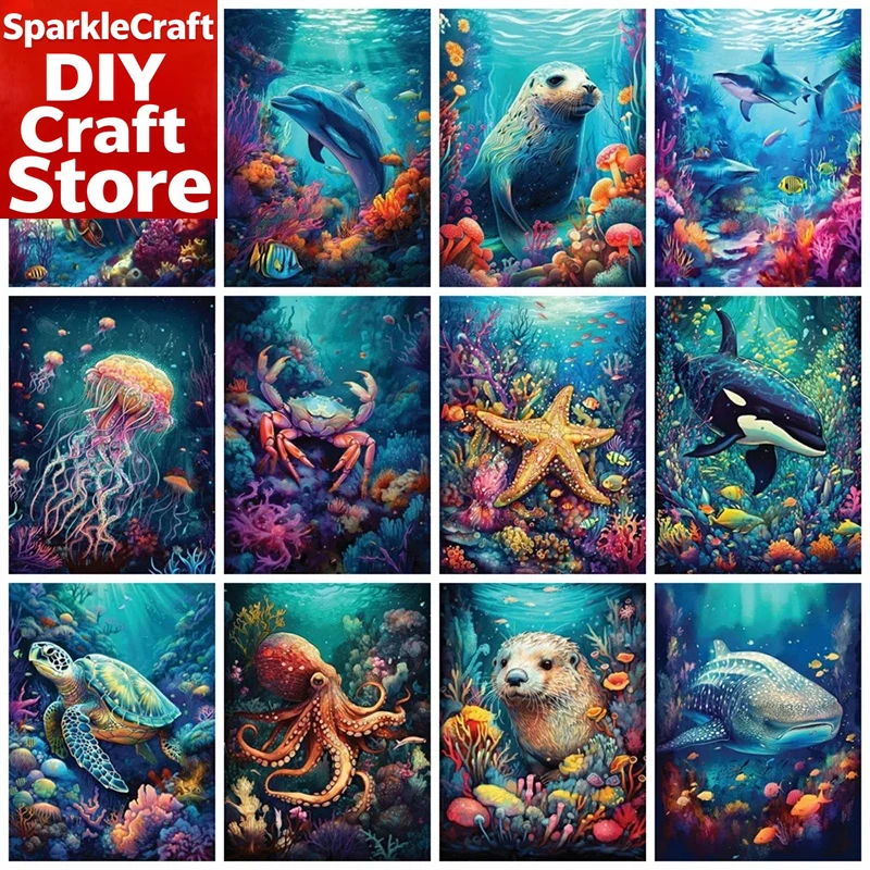 1PC frameless  Full Square Rou - огляд і ціна Resin Art On Wall
