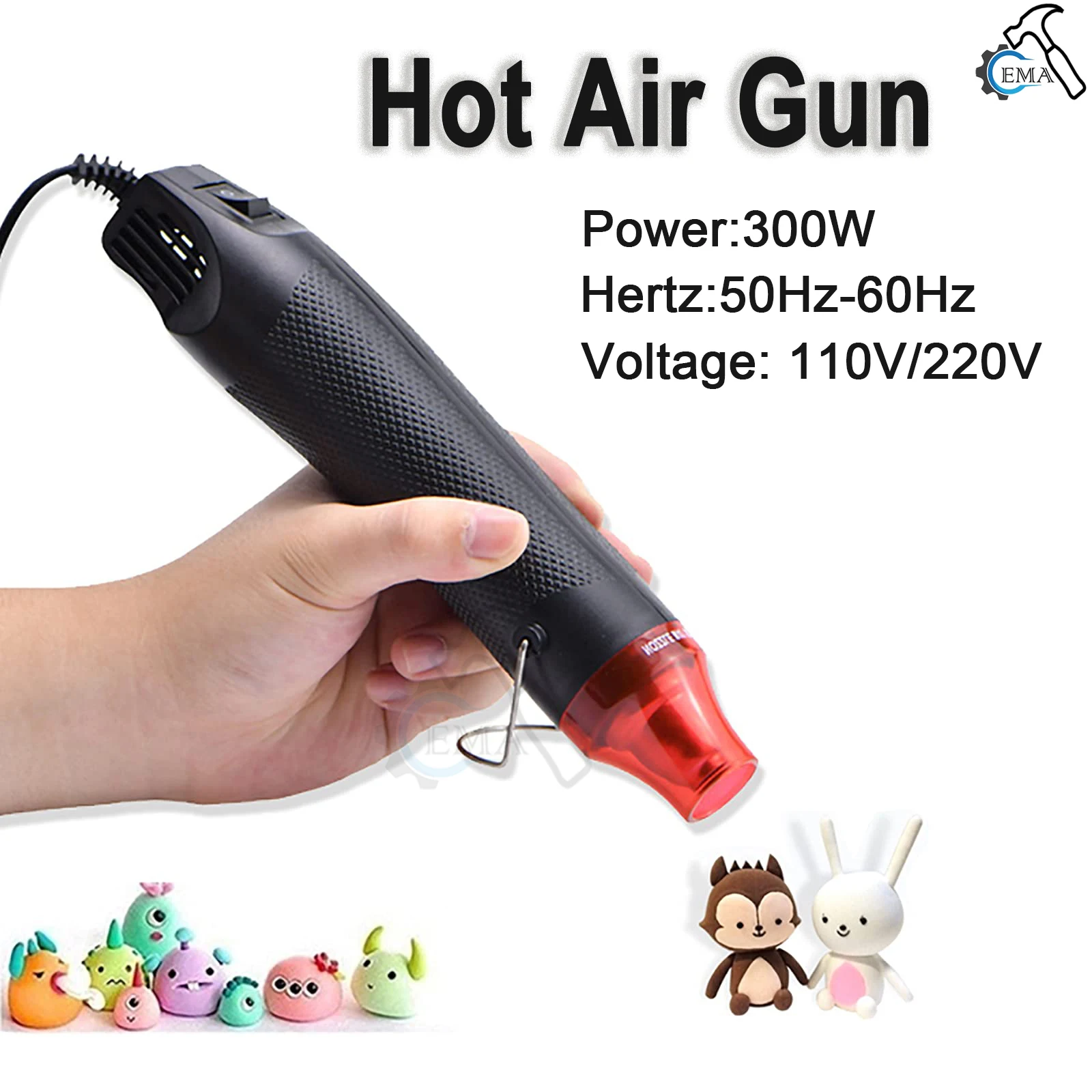 110V/220V US EU Standard Hot A - огляд і ціна Resin Art Heat Gun