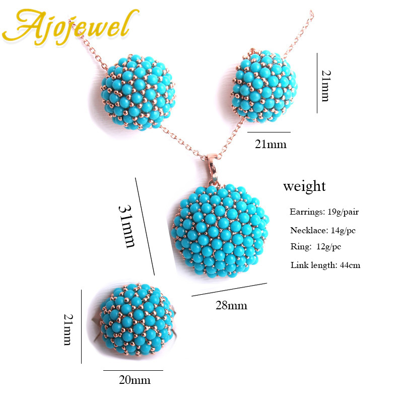 Ajojewel New Blue Hydrangea Fl - огляд і ціна Resin Art Ring