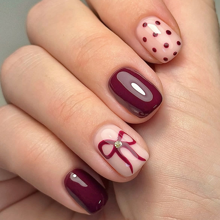 Short Square Press On Nails Gl - огляд і ціна Resin Art Glitter