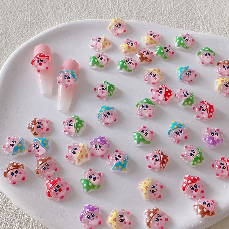 2/10/20pcs Kirby Nail Charms 3 - огляд і ціна Resin Art And Decor