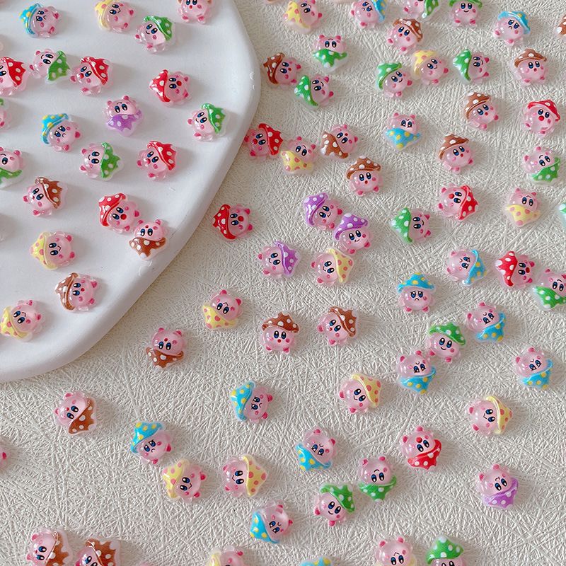 2/10/20pcs Kirby Nail Charms 3 - огляд і ціна Resin Art And Decor