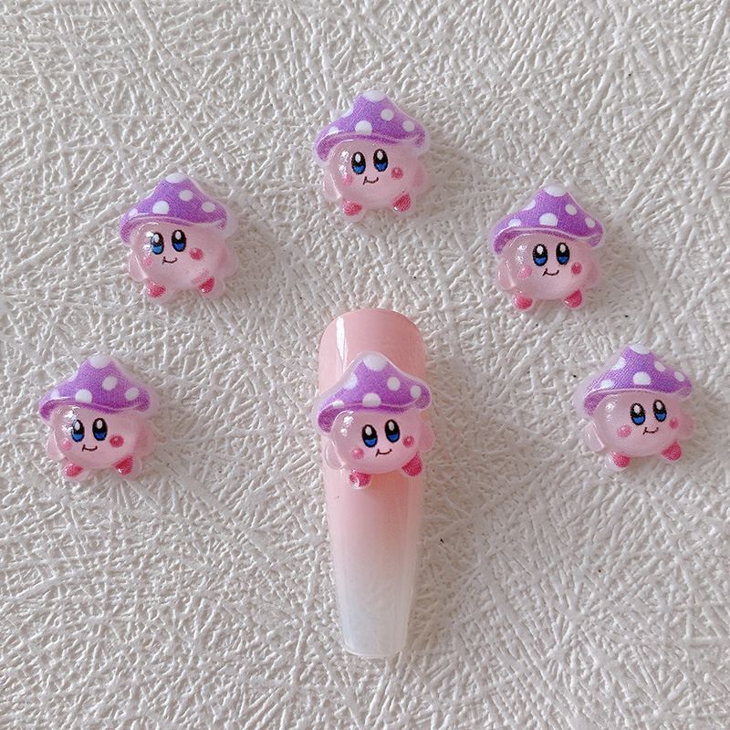 2/10/20pcs Kirby Nail Charms 3 - огляд і ціна Resin Art And Decor