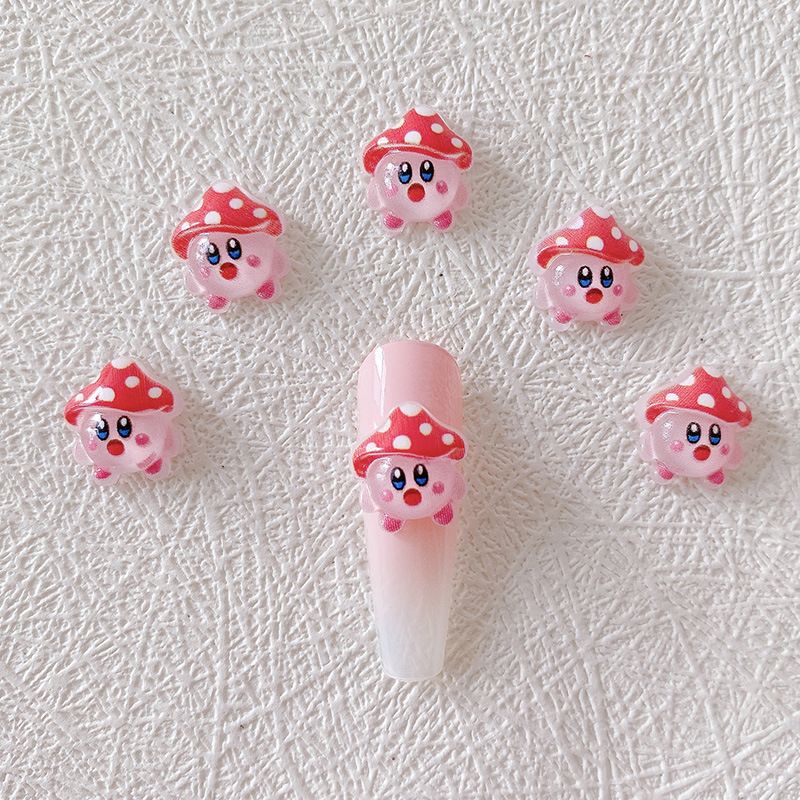 2/10/20pcs Kirby Nail Charms 3 - огляд і ціна Resin Art And Decor