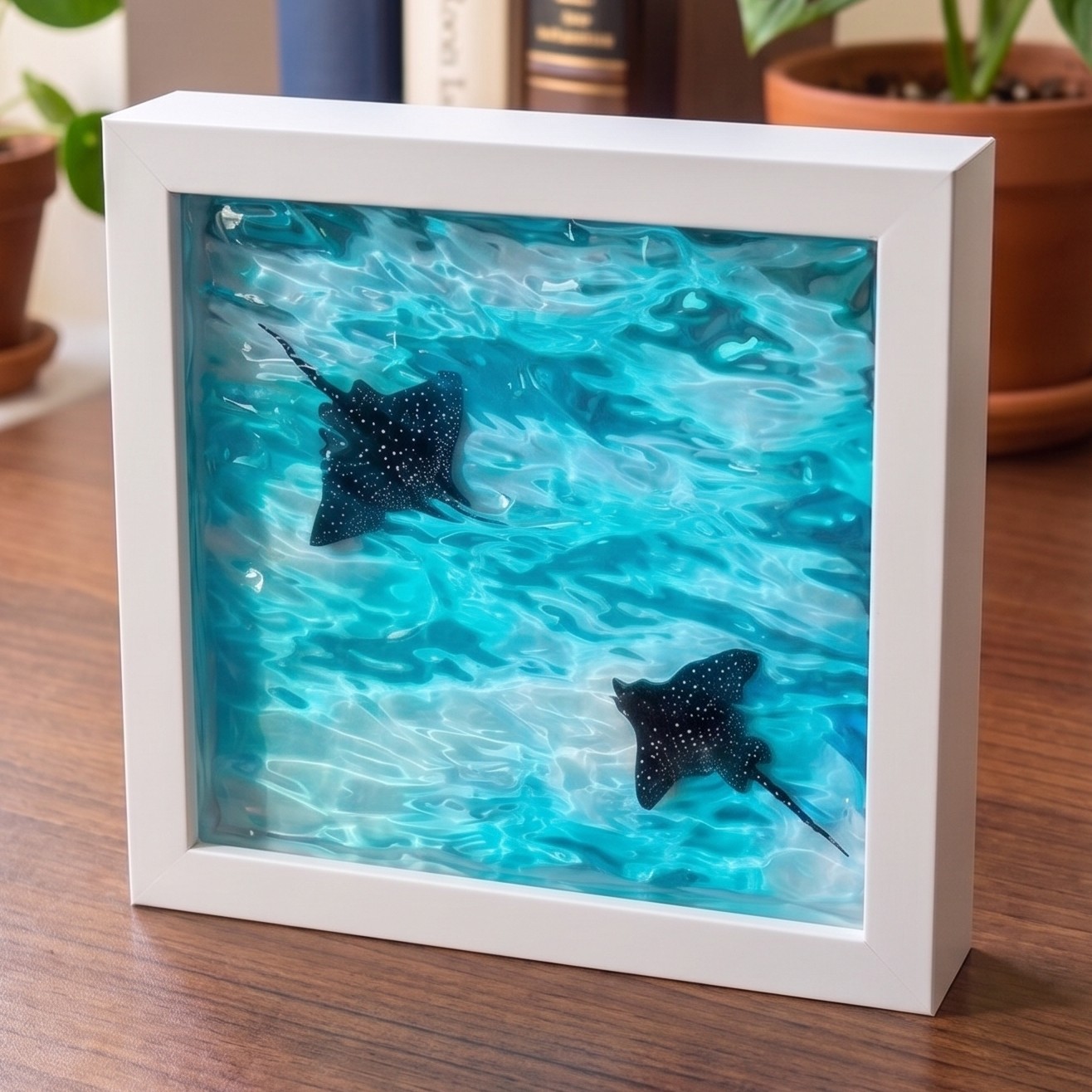 3D Wave Resin Whale Sculpture  - огляд і ціна Resin Art Ocean