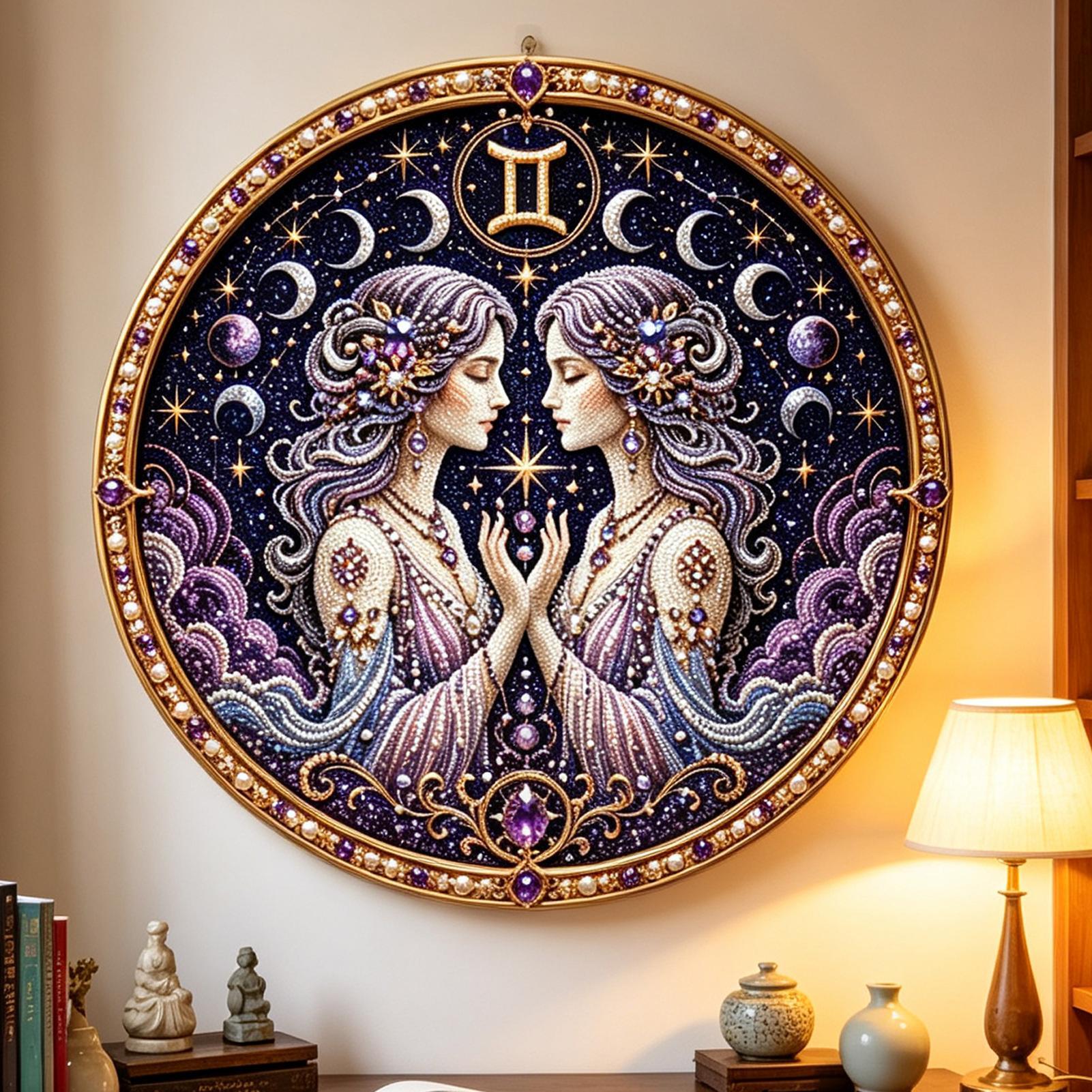 12 Zodiacs Signs Pearl Art Kit - огляд і ціна Resin Art On Wall