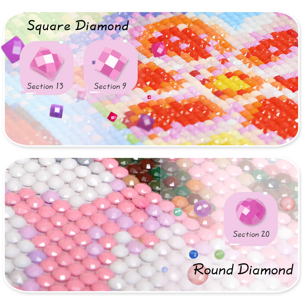 Full Square Round Diamond Pain - огляд і ціна Resin Art On Wall