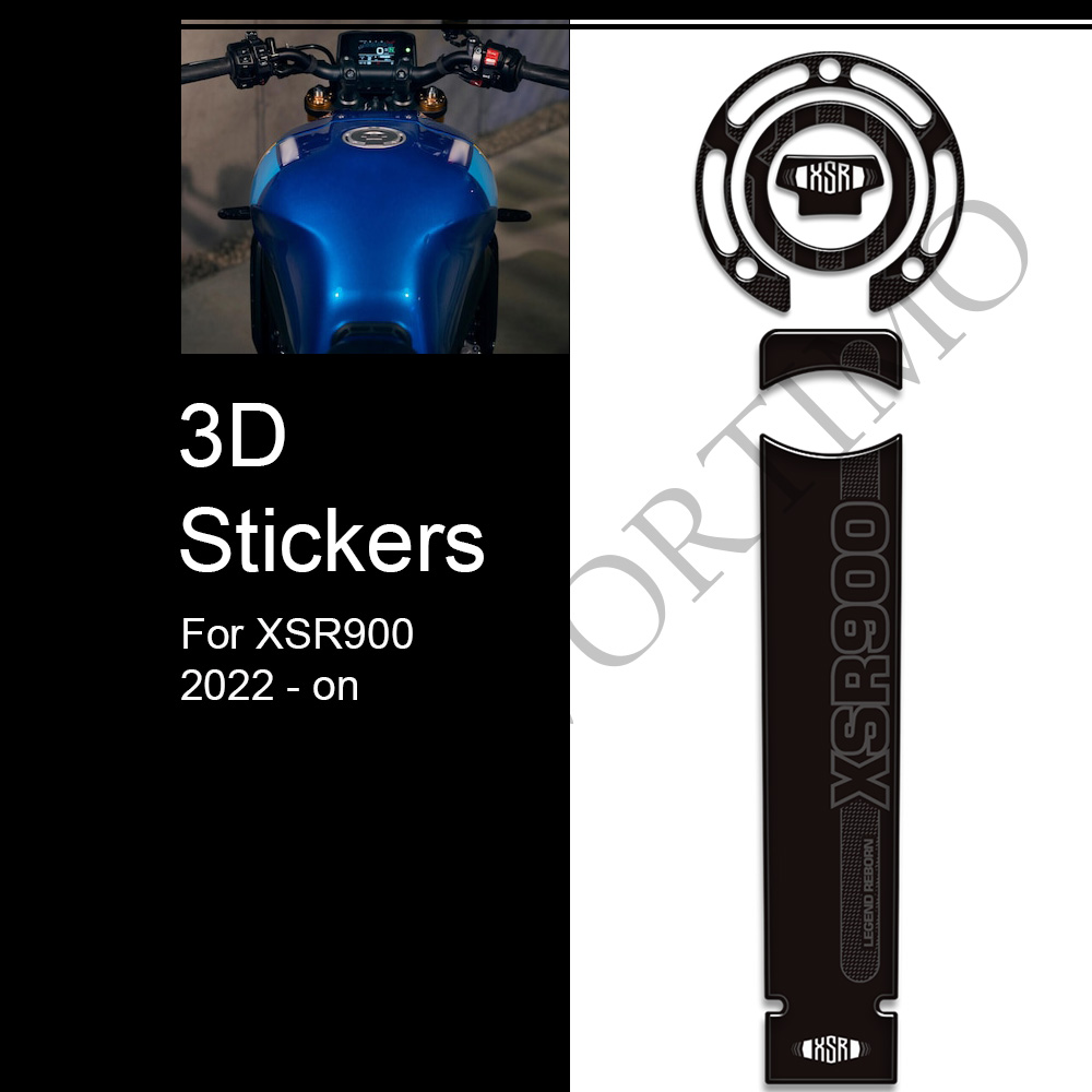 XSR 900 Motorcycle Tank Grips  - огляд і ціна Resin Art Sticker
