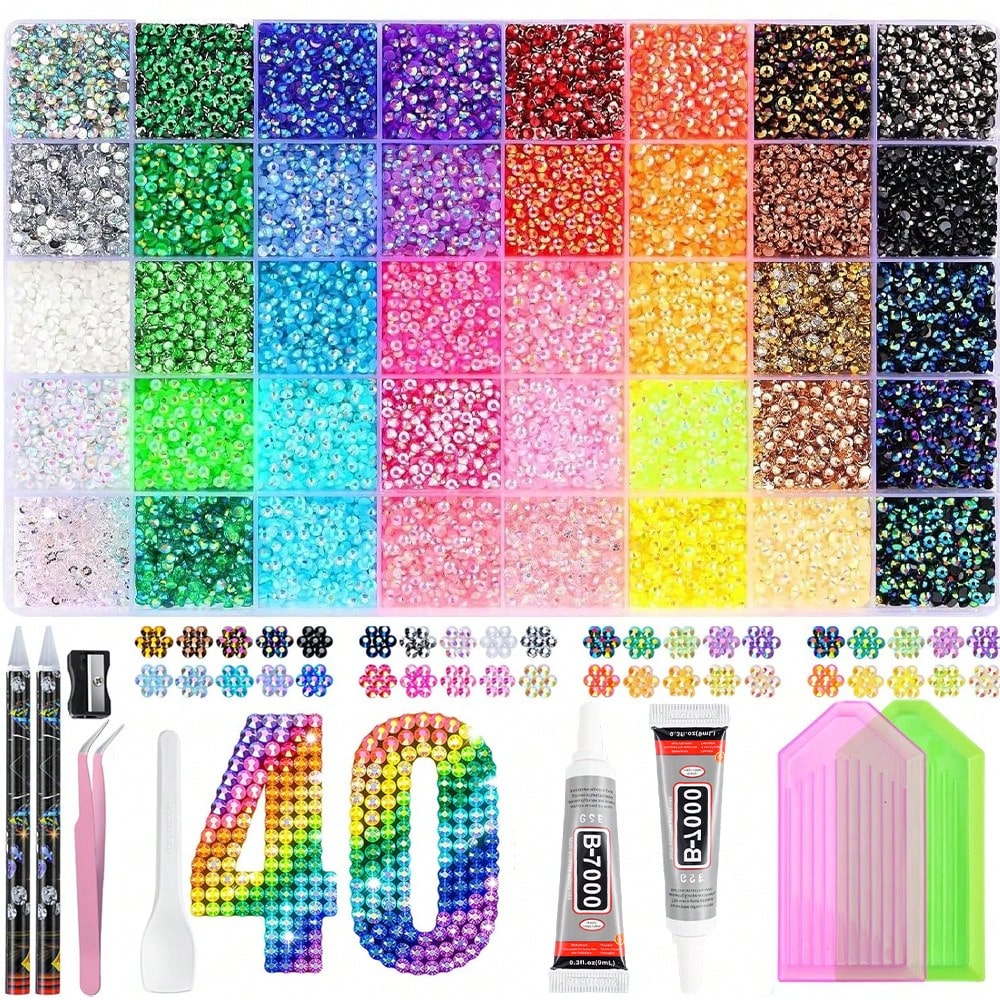 Bedazzling Kit 40 Colors Resin - огляд і ціна Resin Art Gift For Birthday