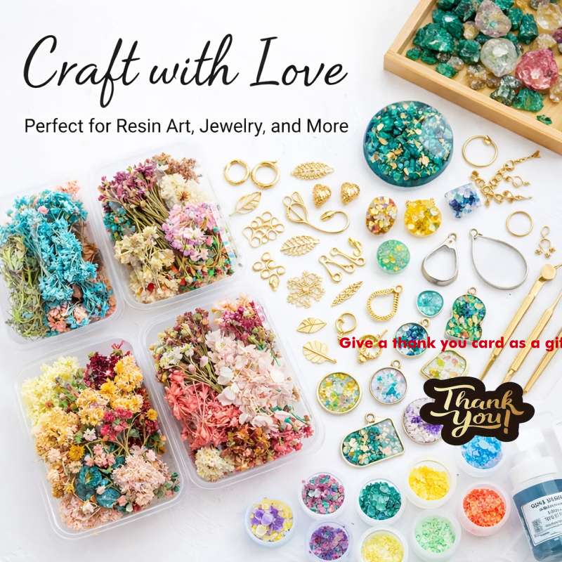 10 Box Mixed Dried Flower Bouq - огляд і ціна Resin Art Gift For Birthday