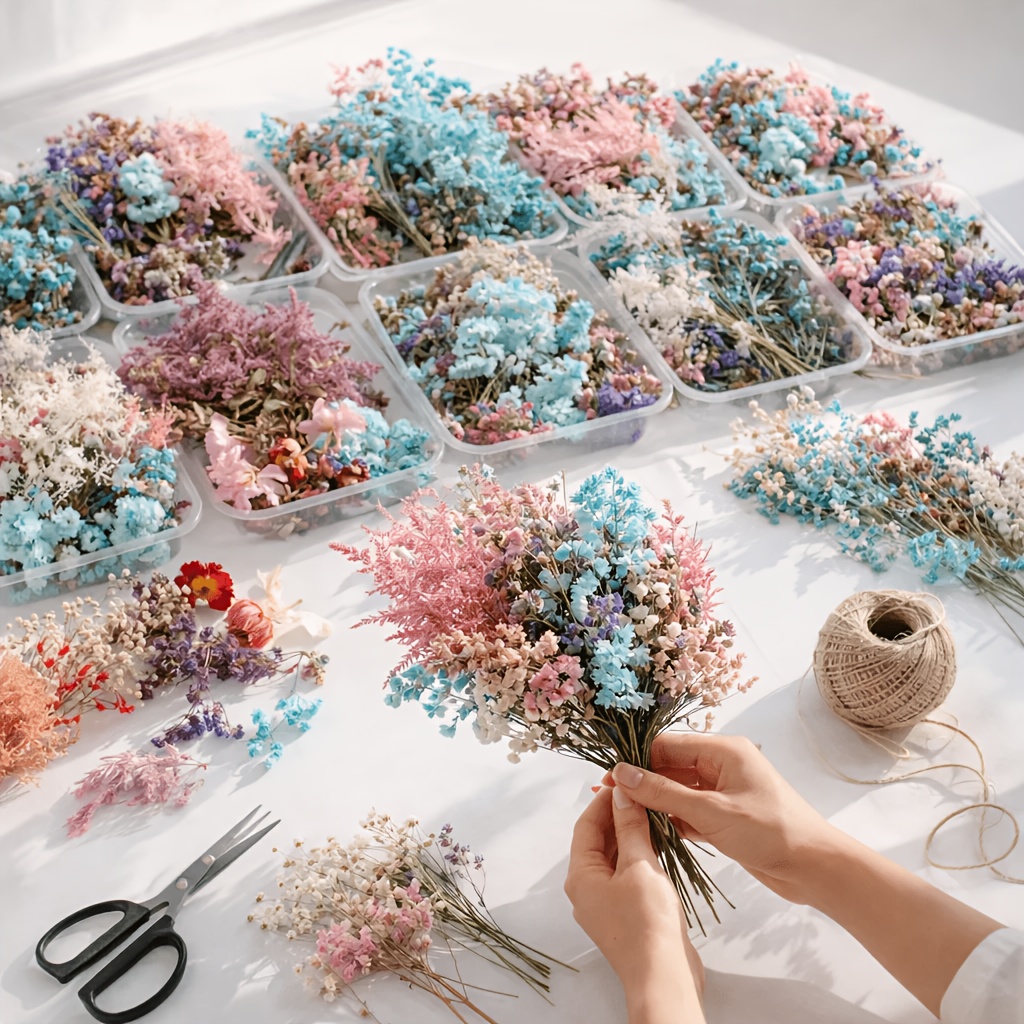 10 Box Mixed Dried Flower Bouq - огляд і ціна Resin Art Gift For Birthday
