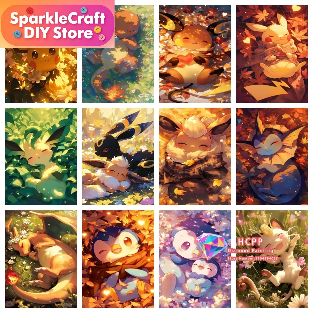 1pc frameless Cartoon Pokemon  - огляд і ціна Resin Art Products