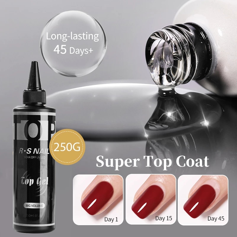 RS NAIL 250ML Super Top Coat B - огляд і ціна Resin Art Use