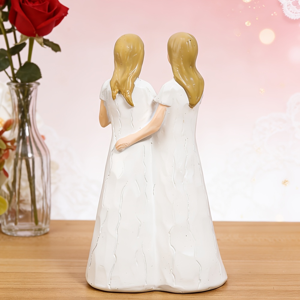 1pc Heartfelt Sister Figurine  - огляд і ціна Resin Art Gift For Birthday