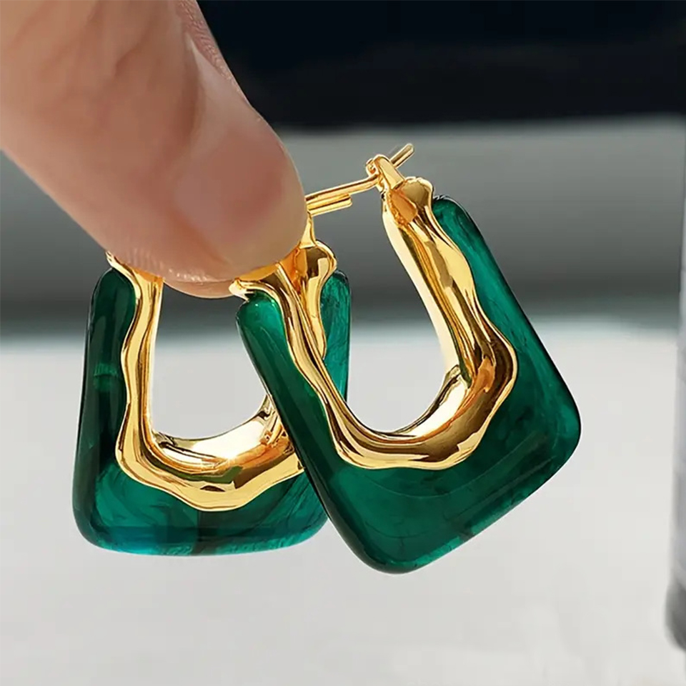 Yupsk French Fashion Vintage U - огляд і ціна Resin Art Ring